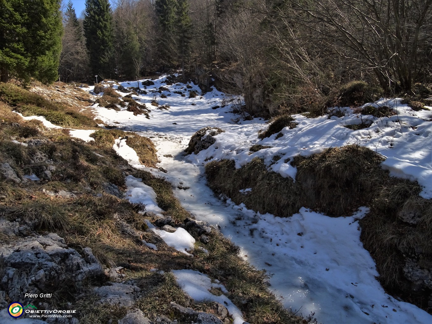 40 Neve e ghiaccio sul sentiero in ombra.JPG